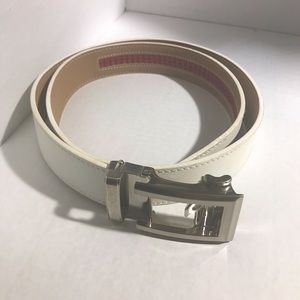 Smooth White PreciseFit™ Leather Nexbelt SEL0906